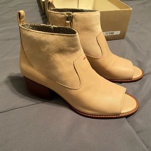 Open toe booties